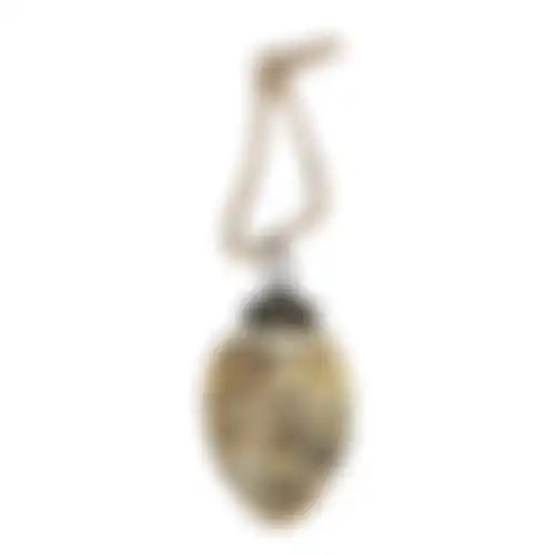 Hanger ei glas 6x4cm goud