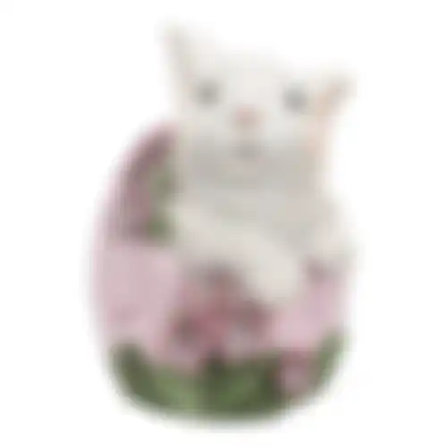 Konijn in ei roze 9cm
