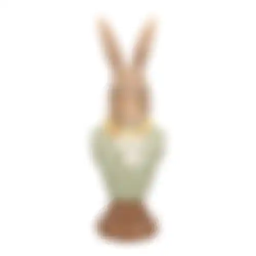 Buste konijn groen 18cm