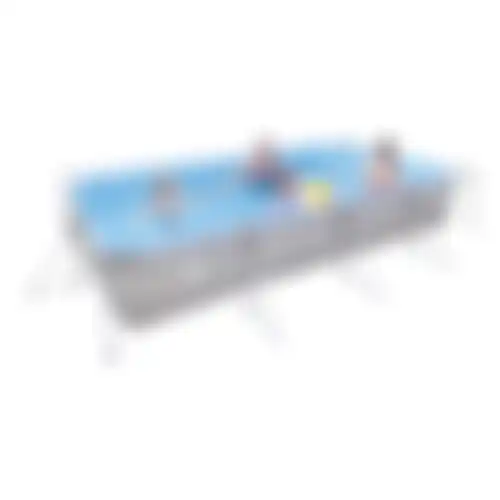 Zwembad steel 394x207x80 + pomp Jilong