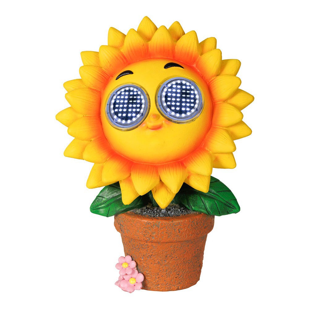 Bloempot solar geel 21 cm